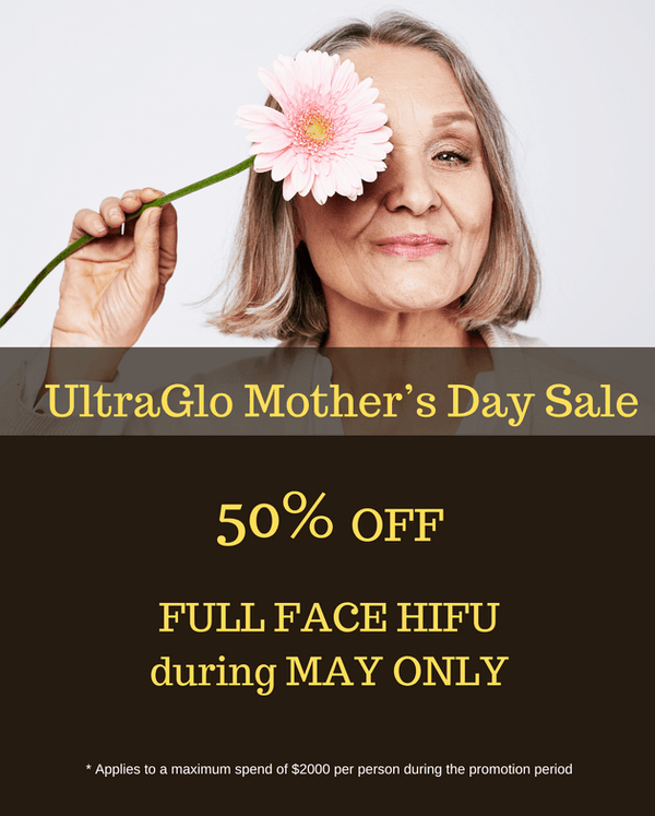 UltraGlo Mother's Day Sale - HIFU skin tightening promotion
