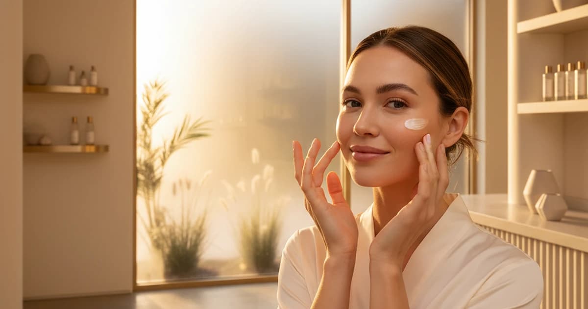 Brisbane woman following an autumn skincare routine before HIFU